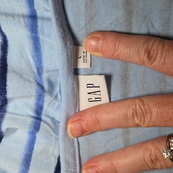 Gap Jersey Dress Blue Striped Size Large - Picture 4 of 4